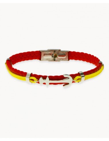 Pulsera   ancla trenza...