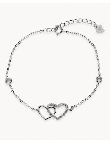 Pulsera  dos corazones de...