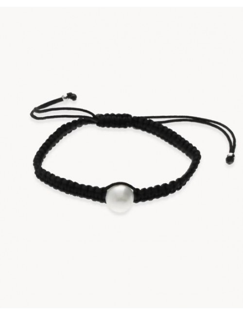 Pulsera  macramé negro...