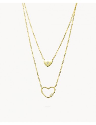 Collar  corazones kora...