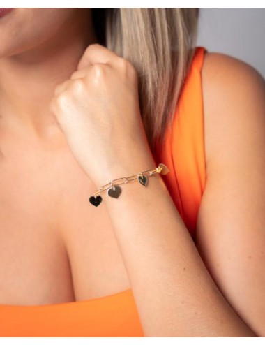 Pulsera  corazones en...