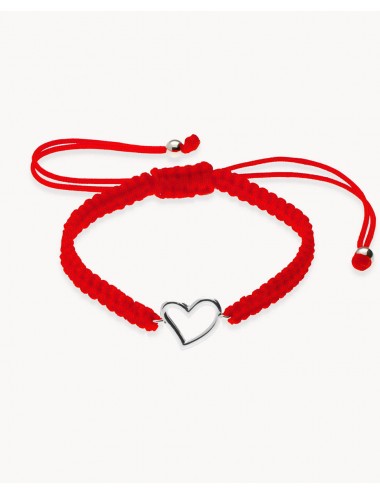 Pulsera  corazón macramé...