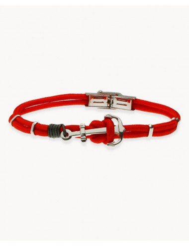 Pulsera   ancla cordón rojo...