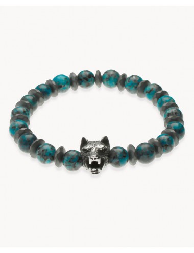 Pulsera   lobo piedra...