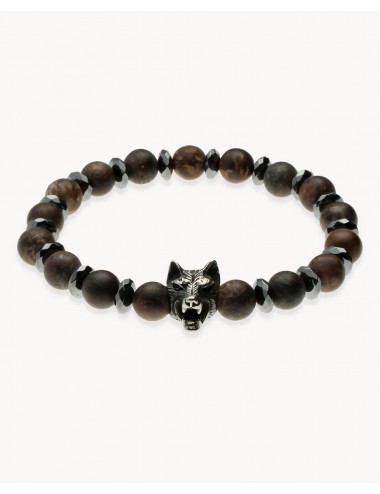 Pulsera   lobo piedra...