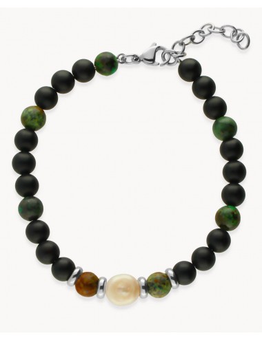 Pulsera   perla y piedras...